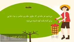 پاورپوینت کود در زراعت دیم – انواع ، مصارف ، نحوه کوددهی و …