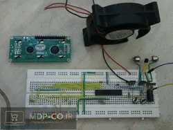 مدار کنترل دما – پروژه دستگاه کنترل دما با دو خروجی فن و المنت AVR – Bascom 951005