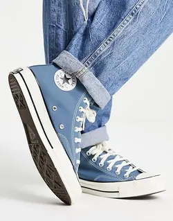 کانورس آل استار 1970 ساقدار آبی نفتی Converse all star 1970 water blue