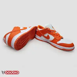 کتانی نایک اس بی دانک نارنجی سفید بدون ساق Nike sb dunk low orange and white