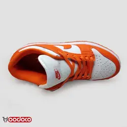 کتانی نایک اس بی دانک نارنجی سفید بدون ساق Nike sb dunk low orange and white