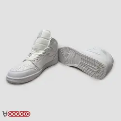 نایک ایر جردن ۱ ساقدار تمام سفید Nike air jordan 1 high white