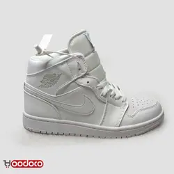 نایک ایر جردن ۱ ساقدار تمام سفید Nike air jordan 1 high white
