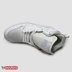 نایک ایر جردن ۱ ساقدار تمام سفید Nike air jordan 1 high white
