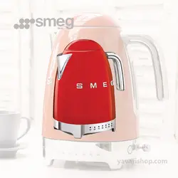 کتری برقی درجه دار اسمگ رنگ قرمز مدل KLF04