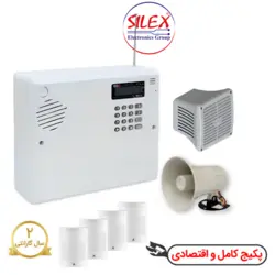 پکیج دزدگیر سایلکس لایت سیم کارتی و شهری با چهار چشمی SILEX LITE