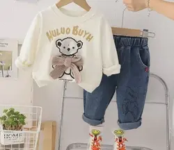 بلوزشلوار تدی پاپیونی - MELMEL KIDS