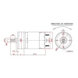 موتور گیربکس ZGX28RO - فروشگاه بهنام رباتیک