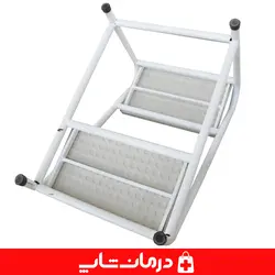 پله کنار تخت بیمار مدل 2 پله کنار تخت بیمارستانی زیرپایی فلزی
