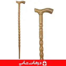 عصا چوبی کد ۱۰ چوب گردو عصا پیاده روی چوبی سالمندان
