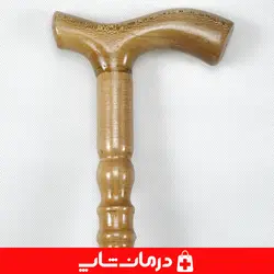 عصا چوبی کد ۱۰ چوب گردو عصا پیاده روی چوبی سالمندان