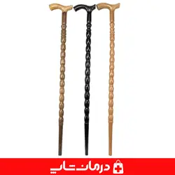 عصا چوبی کد ۱۰ چوب گردو عصا پیاده روی چوبی سالمندان