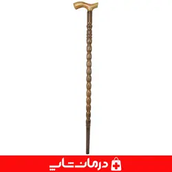 عصا چوبی کد ۱۰ چوب گردو عصا پیاده روی چوبی سالمندان