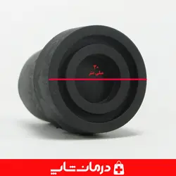 پاشنه عصا کد ۰۳ قطر داخلی ۲۰ میلیمتر لاستیک ته عصا چوبی و فلزی