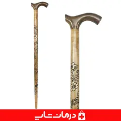 عصای چوبی کد 05 چوب سفید عصا پیاده روی سالمندان جنس چوبی