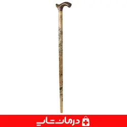 عصای چوبی کد 05 چوب سفید عصا پیاده روی سالمندان جنس چوبی