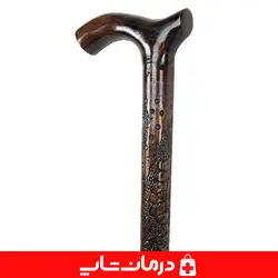 عصا چوبی کد 02 جنس چوب سفید عصای پیاده روی سالمندان