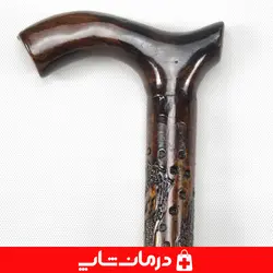 عصا چوبی کد 02 جنس چوب سفید عصای پیاده روی سالمندان