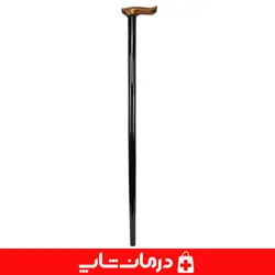 عصا پیاده روی چوبی جنس چوب سفید عصای چوبی دسته گرکی