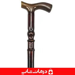 عصای چوبی طرح دار سالمندان عصا چوب گردو عصا پیاده روی