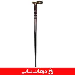 عصای چوبی طرح دار سالمندان عصا چوب گردو عصا پیاده روی