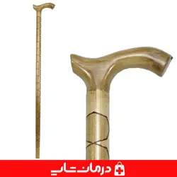 عصا چوبی طرحدار سالمندان عصای پیاده روی چوب سفید