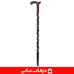 عصا چوبی سالمندان عص چوبی چوب سفید طرح دار