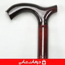 عصا چوبی سالمندان عص چوبی چوب سفید طرح دار