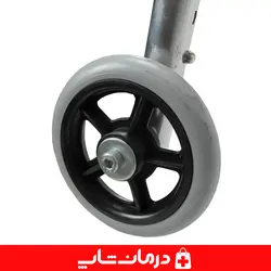 واکر تاشو حلزونی چرخ دار فلزی قابل تنظیم ارتفاع واکر چرخدار