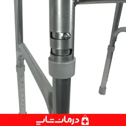 واکر تاشو حلزونی چرخ دار فلزی قابل تنظیم ارتفاع واکر چرخدار