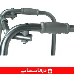 واکر تاشو حلزونی چرخ دار فلزی قابل تنظیم ارتفاع واکر چرخدار