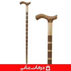 عصای چوبی کد 11 عصا چوبی سامندی عصا پیاده روی چوب سفید