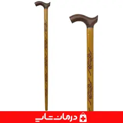عصا چوبی کد 15 چوب سفید عصاچوبی پیاده روی سالمندان