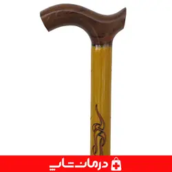 عصا چوبی کد 15 چوب سفید عصاچوبی پیاده روی سالمندان