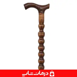 عصا چوبی کد 14 چوب گردو عصای چوبی پیاده روی سالمندان