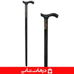 عصای چوبی کد 17چوب سفید 93 سانت عصا چوبی پیاده روی