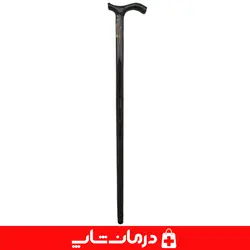 عصای چوبی کد 17چوب سفید 93 سانت عصا چوبی پیاده روی