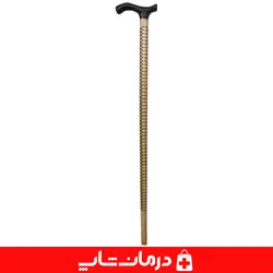 عصای چوبی پیاده روی چوب سفید عصا چوبی کد ۱۸ قد ۹۳ سانت