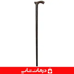 عصاچوبی طرحدار 93 سانت جنس چوب سفید عصا چوبی پیاده روی کد 21