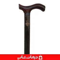 عصا چوبی ساده ارتفاع 93 جنس چوب سفید عصای چوبی کد 20