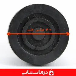 پاشنه واکر فلزی 27 میلی متر پاشنه واکر آلومینیومی لاستیک ته عصا