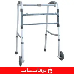 واکر تاشو چرخدار ایپکا ipka واکر چرخ دار حلزونی تاشو آلومینومی قابل تنظیم