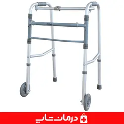 واکر تاشو چرخدار ایپکا ipka واکر چرخ دار حلزونی تاشو آلومینومی قابل تنظیم