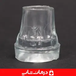 پاشنه عصا شفاف قطر 18 میل پاشنه ی عصا ژله ای لاستیک ته عصا