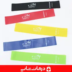 کش پیلاتس لاتکس باند بسه 5 عددی کش لوپ fit simplify