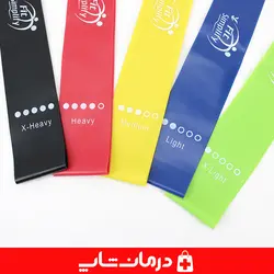 کش پیلاتس لاتکس باند بسه 5 عددی کش لوپ fit simplify