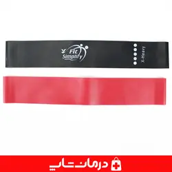 کش پیلاتس لاتکس باند بسه 5 عددی کش لوپ fit simplify