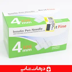 سرسوزن انسولین بست فاین best fine سایز 4 گیج 32 بسته 100 عددی