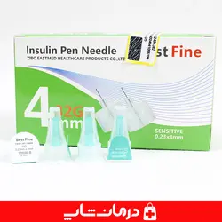 سرسوزن انسولین بست فاین best fine سایز 4 گیج 32 بسته 100 عددی