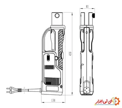 پرس برقی لوله 5 لایه سایز 63 میلیمتر زوپر مدل ZUPPER-1550